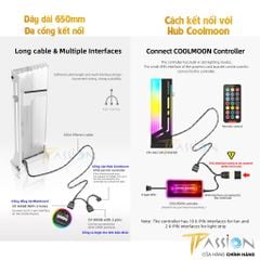 Giá đỡ VGA GPU Coolmoon GH2 LED ARGB