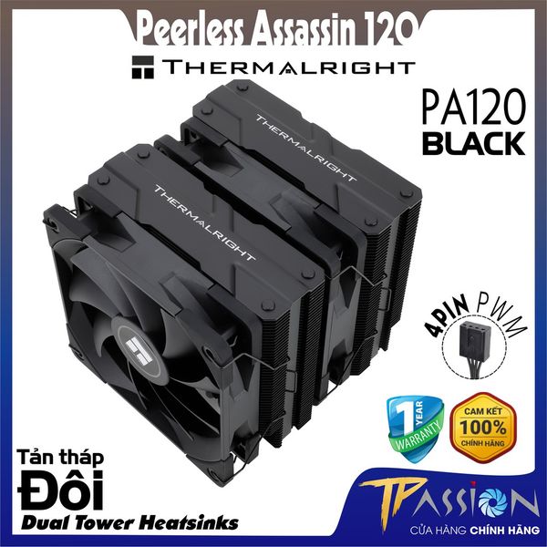 Tản nhiệt khí CPU Thermalright Peerless Assassin 120 BLACK | WHITE | PA120