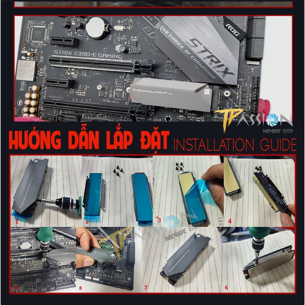 Tản nhiệt ổ cứng SSD M2 Nvme Thermalright PRO - TR-M.2 2280