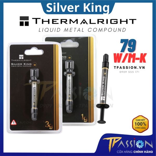 Keo tản nhiệt CPU Thermalright Silver King 3g / 1g - Kim loại lỏng  - Chính hãng