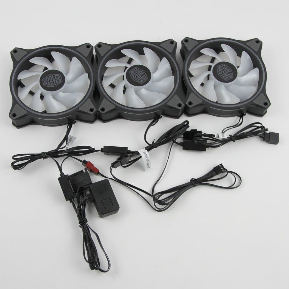 Bộ 3 quạt Fan Case 12cm Cooler Master MF120 HALO ARGB 3 in 1