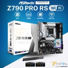 Bo mạch chủ ASROCK Z790 PRO RS D5 WIFI DDR5 PCIe 5.0 - Chính hãng (Mainboard  WIFI 6E / LGA1700 / ATX / 4XDDR5 )