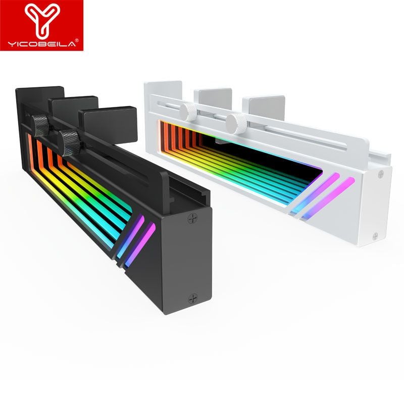 Giá đỡ dựng VGA YICOBEILA Z INFINITY LED ARGB Gương vô cực - LED Addressable RGB rainbow , cây chống card màn hình