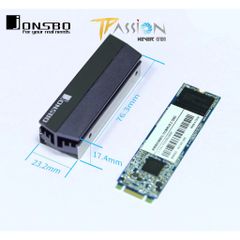 Tản nhiệt SSD 2280 Jonsbo M2 Radiator (Xám bạc)