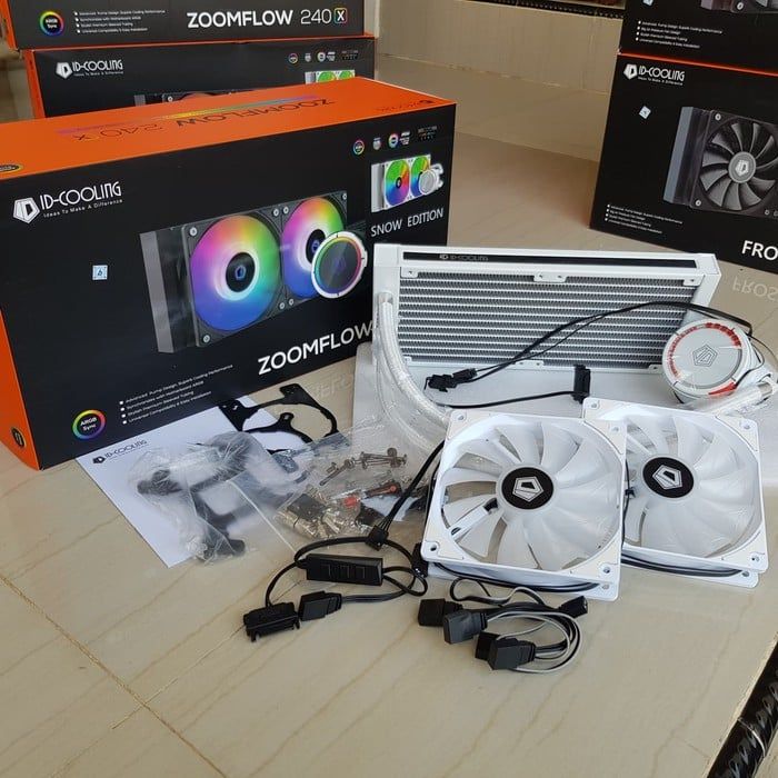 Tản nước AIO CPU ID-COOLING ZOOMFLOW 240XT | 240-XT SNOW EDITION LED ARGB