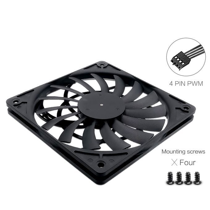 Quạt fan case 12cm FANNER F12012 Super Slim Fan mỏng 12mm