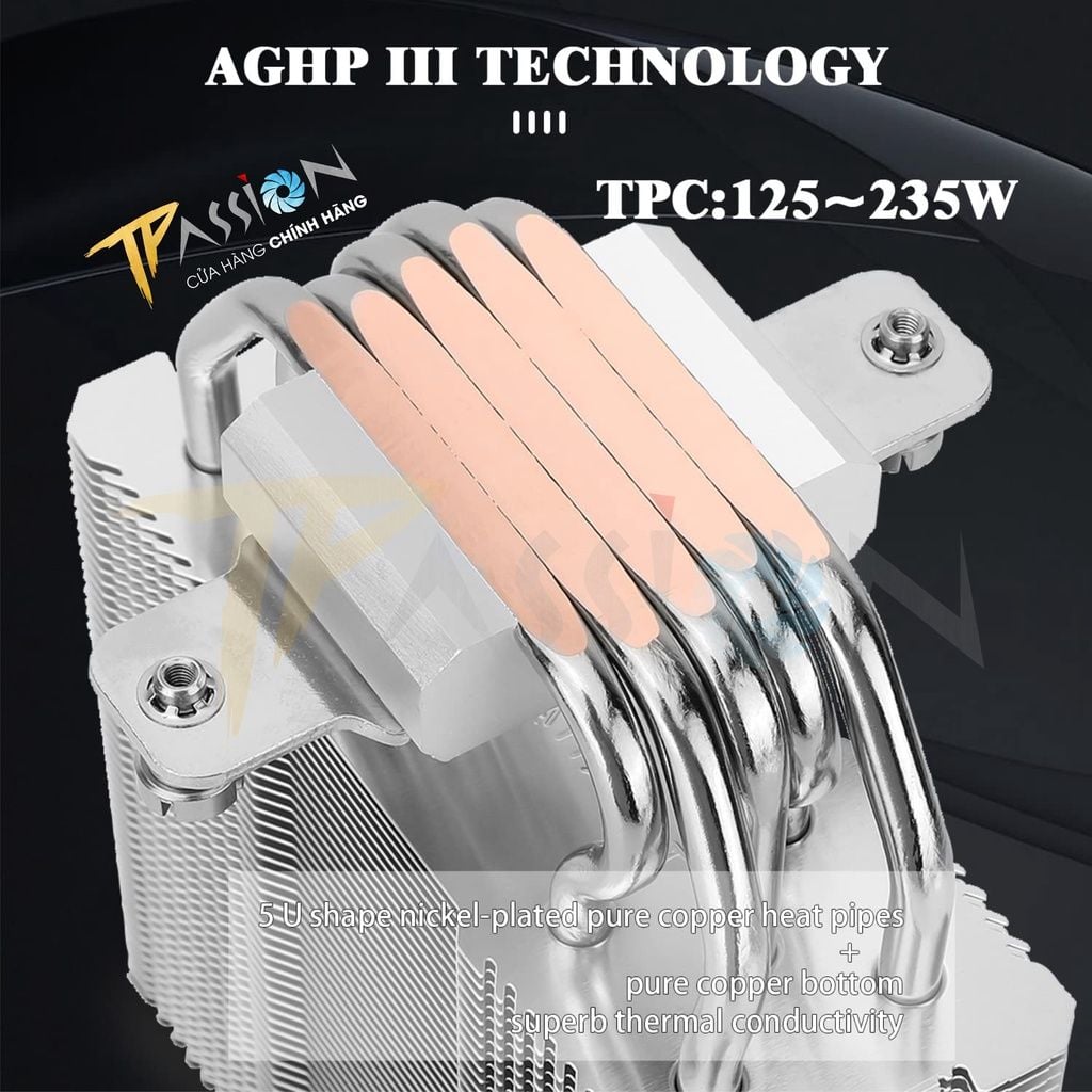 Tản nhiệt khí CPU Thermalright Assassin King 120 SE Đen | Trắng LED ARGB | AK120SE