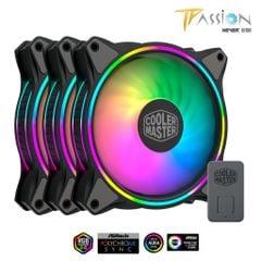 Bộ 3 quạt Fan Case 12cm Cooler Master MF120 HALO ARGB 3 in 1