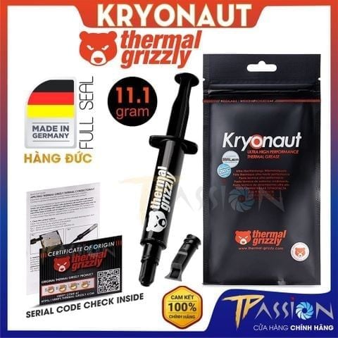 Keo tản nhiệt Thermal Grizzly Kryonaut - Hàng Đức - Có Serial QR check chính hãng | KEO GẤU