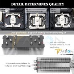 Tản nhiệt khí CPU Thermalright Assassin King 120 SE Đen | Trắng LED ARGB | AK120SE