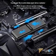 Tản nhiệt ổ cứng SSD M2 THERMORYSIS nhôm nguyên khối | TMS