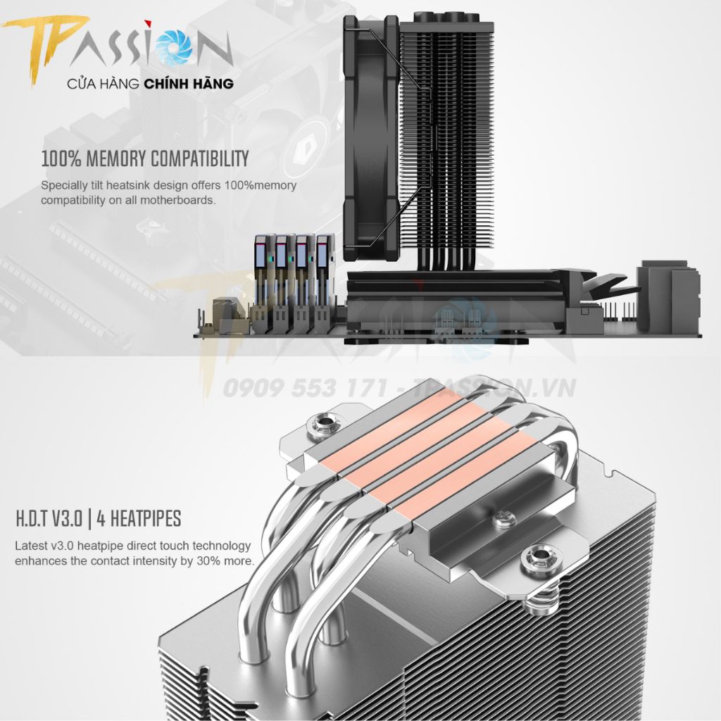 Tản nhiệt khí CPU ID-Cooling SE-35 / SE-30 PWM