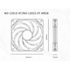 Quạt Fan Case 12cm ID-COOLING NO-12015-XT PWM Slim Fan