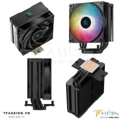Tản nhiệt khí CPU DEEPCOOL AG400 DIGITAL / AG400 BK WH DIGITAL LED ARGB - Hiển thị nhiệt độ - Chính hãng, 4 ống đồng
