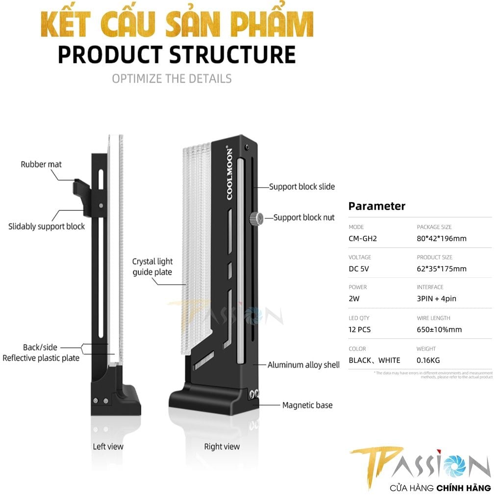 Giá đỡ VGA GPU Coolmoon GH2 LED ARGB