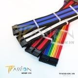 Dây Nguồn Bọc Lưới Nối Dài TEUCER SLEEVED EXTENSION CABLE - COLORFUL MOD