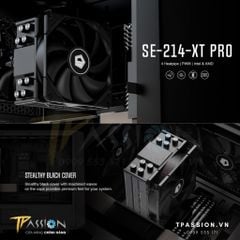Tản nhiệt khí CPU ID-Cooling SE-214-XT PRO KHÔNG LED - Chính hãng, SE214 XT, socket 1700, 2011, 2066