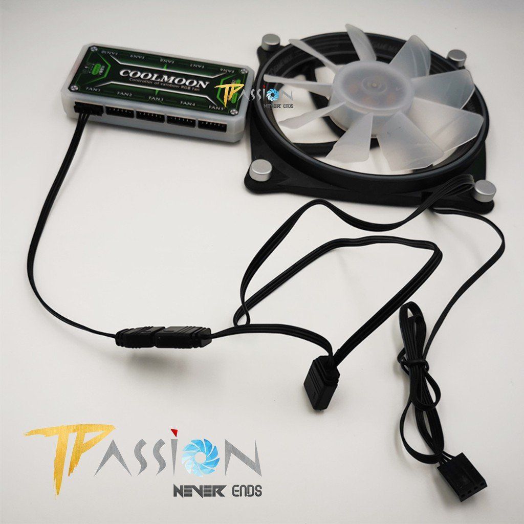 Dây chuyển cổng 4 Pin | 6 Pin Hub Coolmoon ra cổng LED ARGB 3 Pin 5V