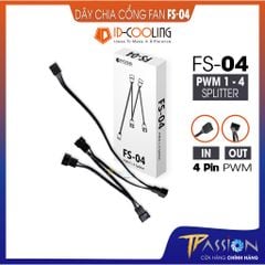 Dây chia nguồn Fan ID-Cooling FS-04 PWM Splitter 1 ra 4