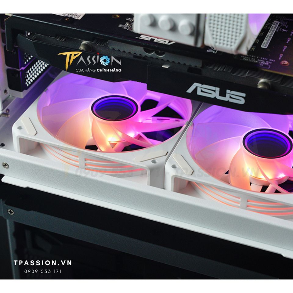 Quạt tản nhiệt JONSBO ZG - 120 / 120B /120W / REVERSE LED ARGB 5V - Ghép nối không dây, PWM