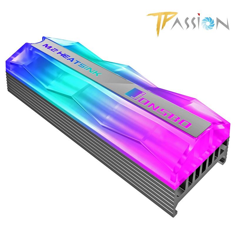 Tản nhiệt SSD M2 Jonsbo LED RGB tự động (hiệu ứng Rainbow không cần cổng RGB)