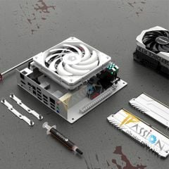 Quạt tản nhiệt fan case 12cm ID-Cooling NO-12015-XT ARGB | Trắng - Slim fan 15mm, tốc 2000rpm, điều tốc PWM, sync LED 5V