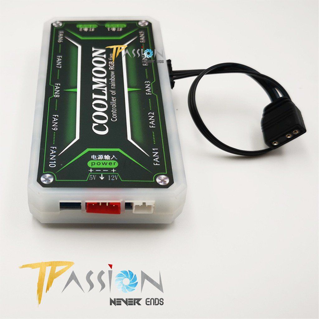 Dây chuyển cổng 4 Pin | 6 Pin Hub Coolmoon ra cổng LED ARGB 3 Pin 5V