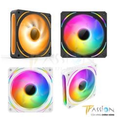 Quạt tản nhiệt 12cm JUNGLE LEOPARD PRISM Gen 5 INFINITY LED GƯƠNG VÔ CỰC ARGB 5V 3PIN- 2000RPM, PWM, Lian Li fan case PC