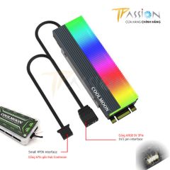 Tản nhiệt ổ cứng SSD M2 Coolmoon CM-M73S LED ARGB 5V