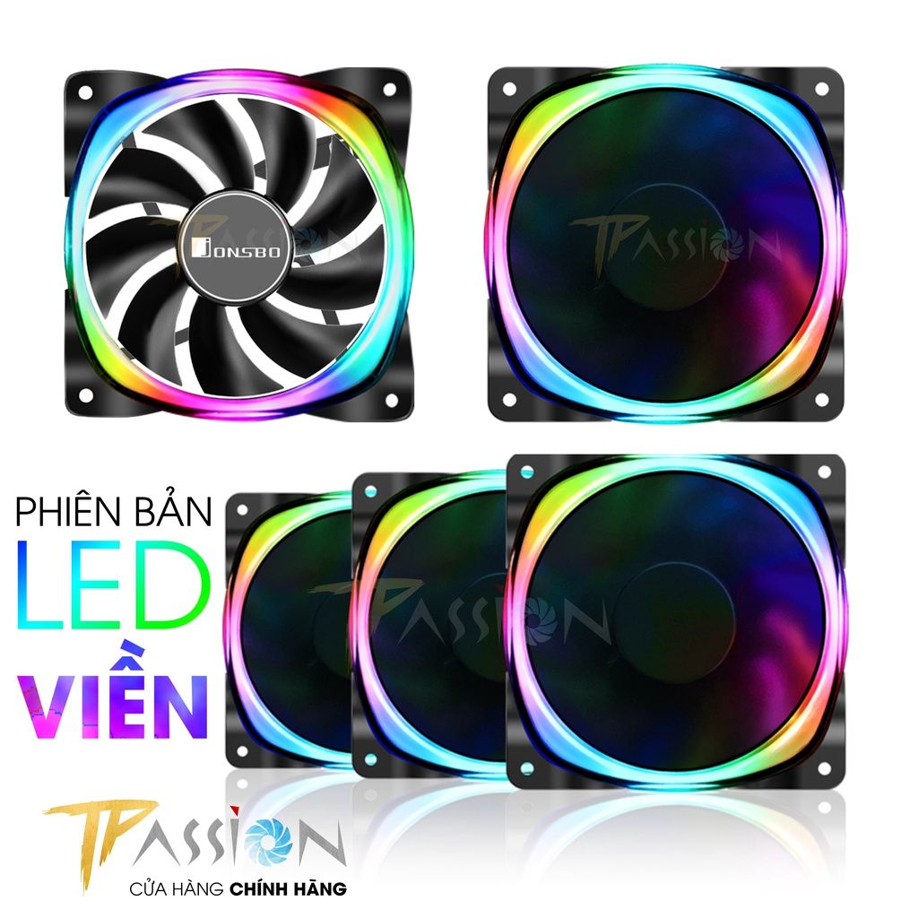 Quạt Fan Case 12cm JONSBO FR-701 HALO ARGB 5V | LED viền | Full LED Reverse