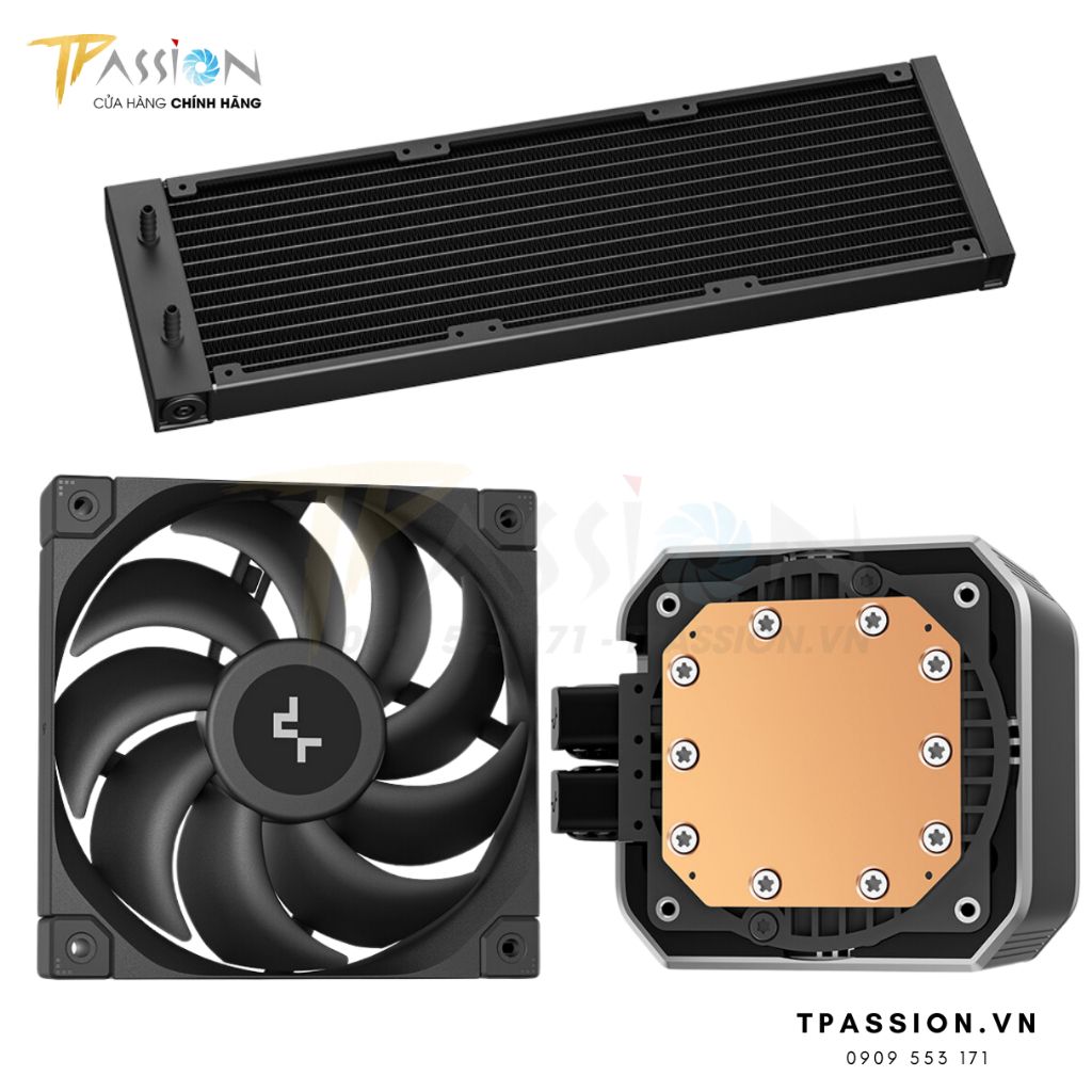 Tản nhiệt nước AIO CPU DEEPCOOL MYSTIQUE 240 | 360 MÀN HÌNH LCD - bơm LED ARGB 5V