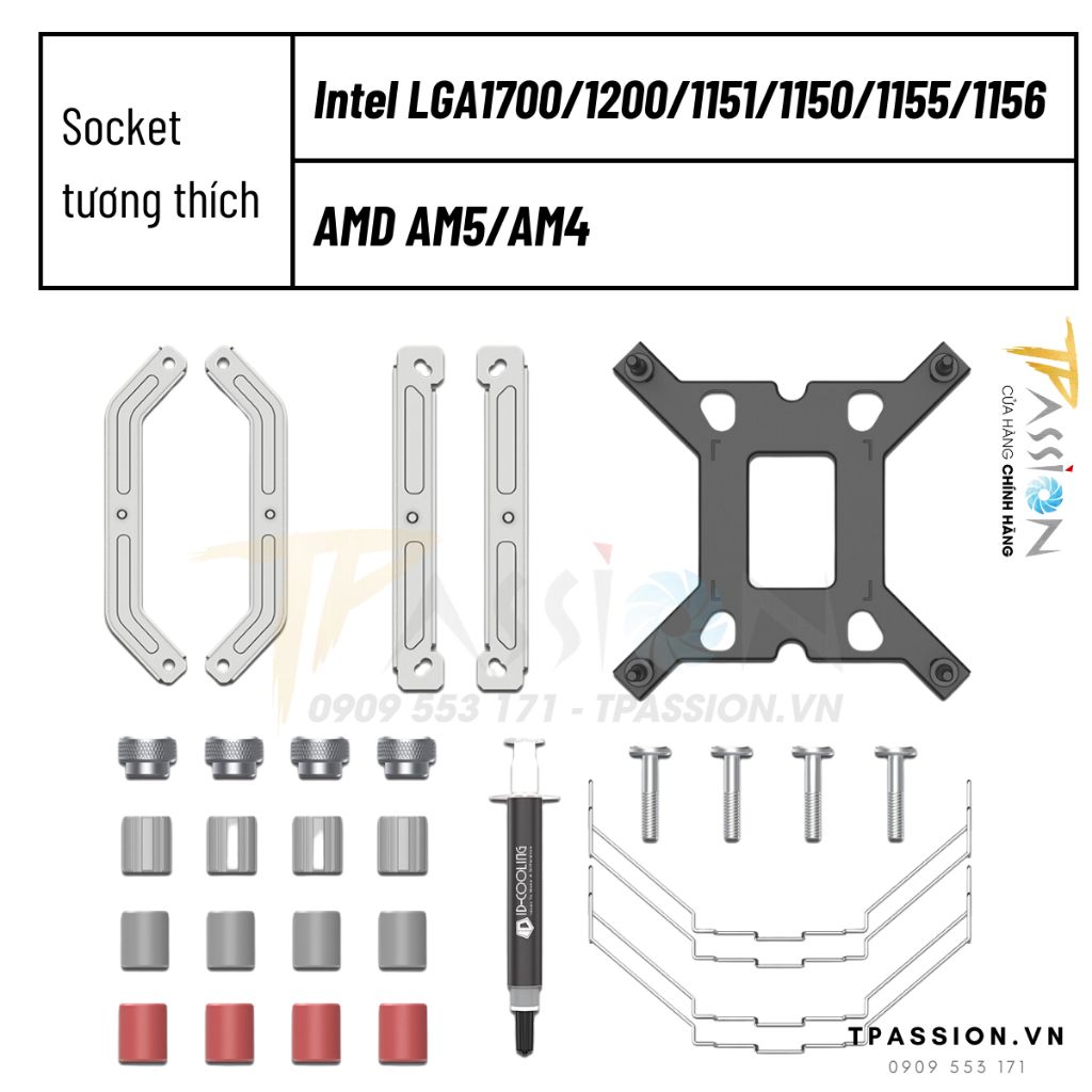Tản nhiệt khí CPU ID-Cooling SE-224-XTS ARGB BLACK / WHITE