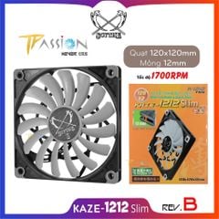 Quạt tản nhiệt fan case 12cm Scythe KAZE-1212 Slim REV.B