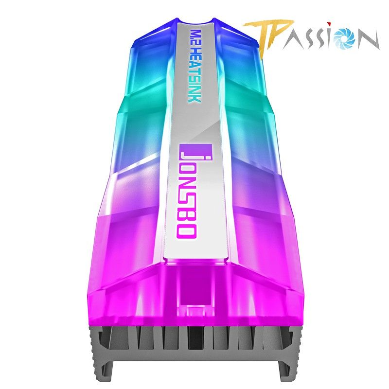 Tản nhiệt SSD M2 Jonsbo LED RGB tự động (hiệu ứng Rainbow không cần cổng RGB)