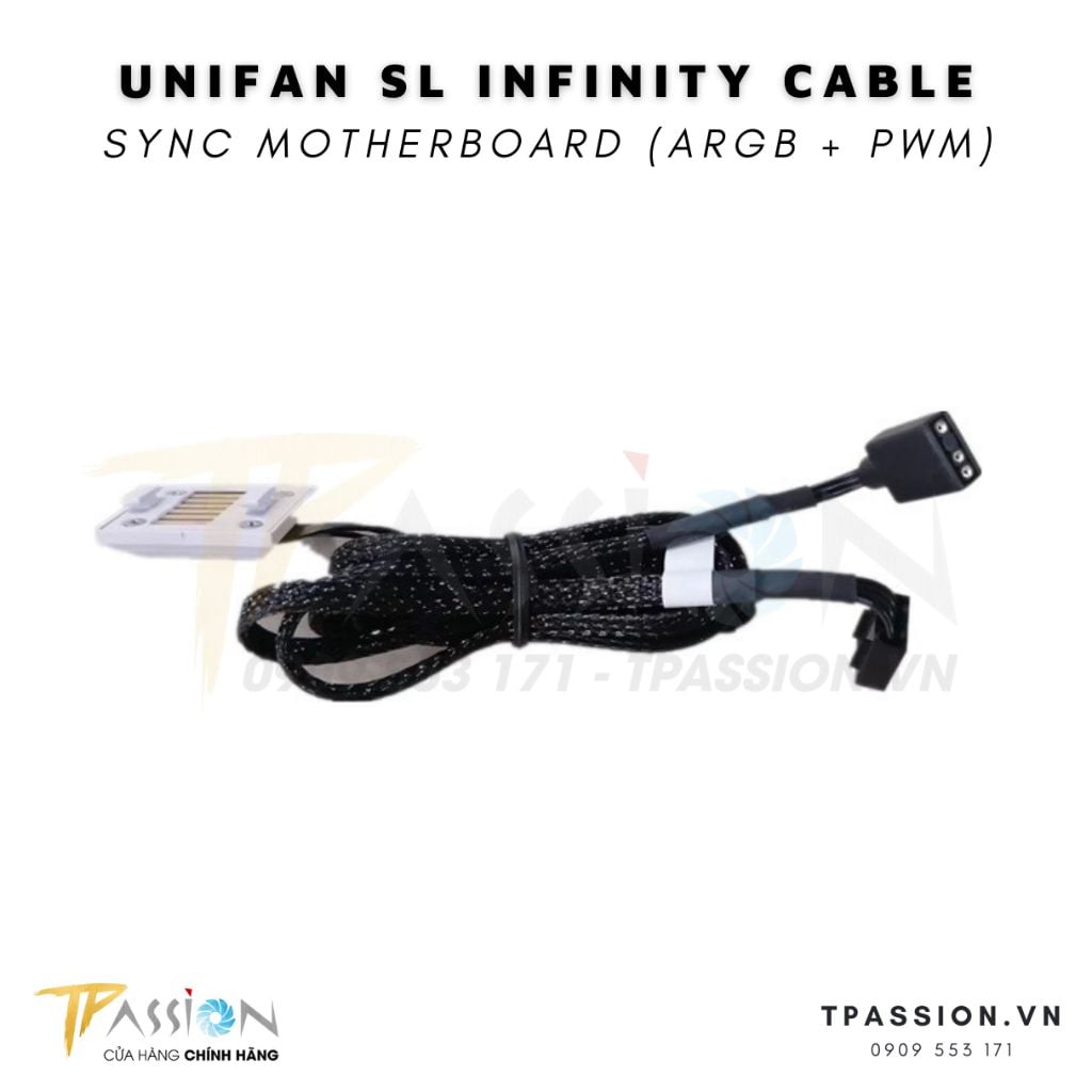 Dây cáp Quạt tản nhiệt LIAN LI UNI FAN SL V2 / SL INFINITY / P28 các loại Sync Hub /Sync Main LED ARGB 5V + PWM fan case