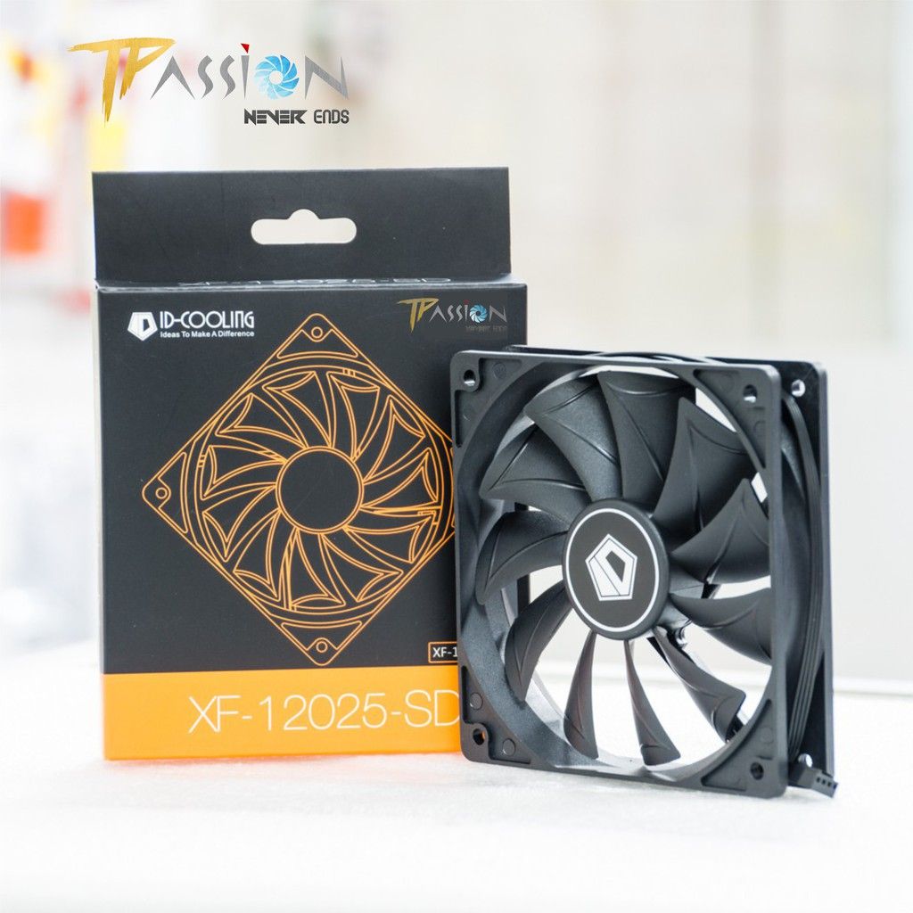 Quạt Fan Case 12CM ID-COOLING XF-12025-SD-K | SD-W điều tốc PWM