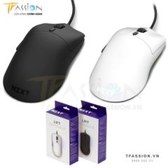 Chuột máy tính PC Gaming NZXT LIFT (White / Black) - Lightweight Symmetrical Mouse - Chính hãng, 16.000 DPI, có dây