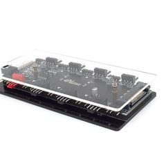 Bộ chuyển đổi LED 5V ARGB 12V RGB kết hợp 4Pin PWM 8 cổng – Fan Hub Converter 12V RGB về 5V ARGB PWM tích hợp