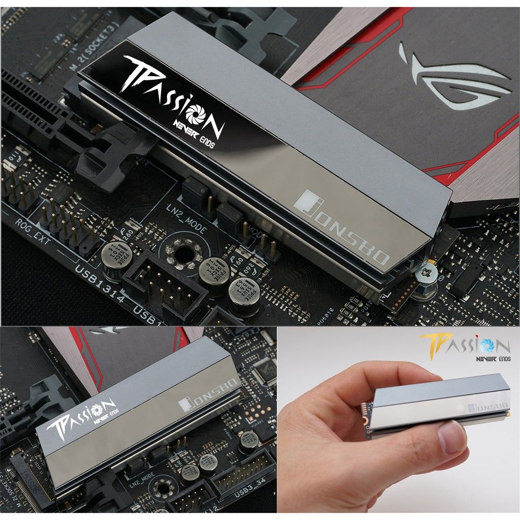 Tản nhiệt SSD 2280 Jonsbo M2 Radiator (Xám bạc)