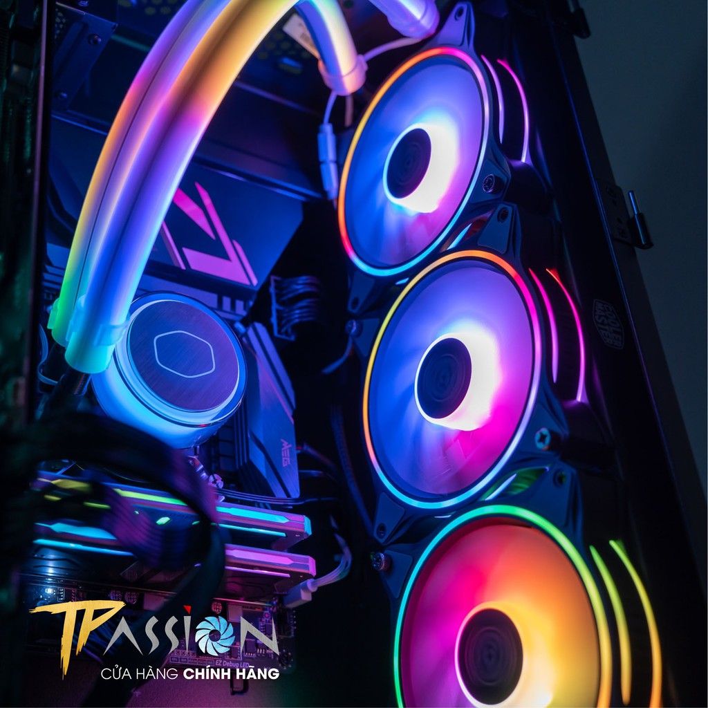 Bọc ống tản nhiệt nước Cooler Master Addressable RGB LED Tube Sleeve A1 - Chính hãng, 30 bóng LED ARGB 5v neon mịn đẹp
