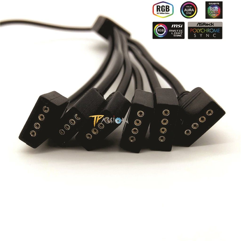 Dây chia, Hub chia cổng LED RGB 12V 4PIN ra nhiều cổng (tặng kèm ghim nối)