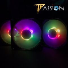 Quạt tản nhiệt Fan case 9cm Cooler Snowman 9025 ARGB - Tốc cao 2000rpm, 4Pin điều tốc PWM, quay êm, hiệu ứng LED Rainbow