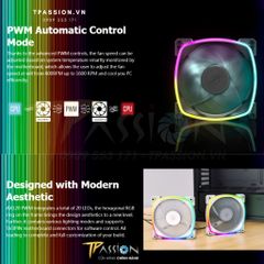 Quạt tản nhiệt Montech AX120 | RX120 PWM  |  REVERSE LED viền ARGB