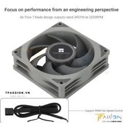 Quạt fan case 8cm THERMALRIGHT TL - B8 PWM - Chính hãng, sức gió tốt 2200rpm, hiệu năng tản nhiệt tốt, bền bỉ