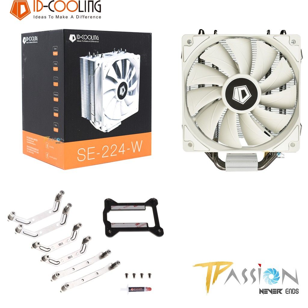 Tản nhiệt khí CPU ID-Cooling SE-224-XT / SE-224-XTS WHITE LED