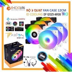 Kit 3 Quạt Fan Case 12cm ID-Cooling DF-12025 ARGB TRIO
