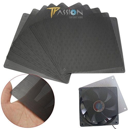 Tấm lưới chắn, lọc bụi quạt Fan Case kích thước 8cm, 9cm, 12cm, 14cm chất liệu PVC