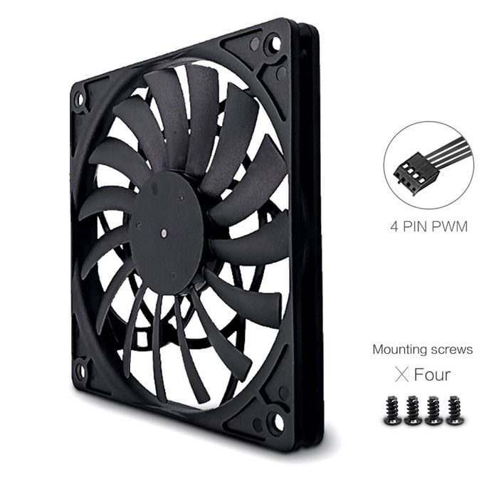 Quạt fan case 12cm FANNER F12012 Super Slim Fan mỏng 12mm