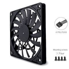 Quạt fan case 12cm FANNER F12012 Super Slim Fan mỏng 12mm