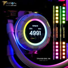 Tản nhiệt nước AIO CPU ID-COOLING SPACE LCD SL360 / SL240 ARGB BLACK / WHITE - Chính hãng BH 5 NĂM PWM, màn hình, LED 5v